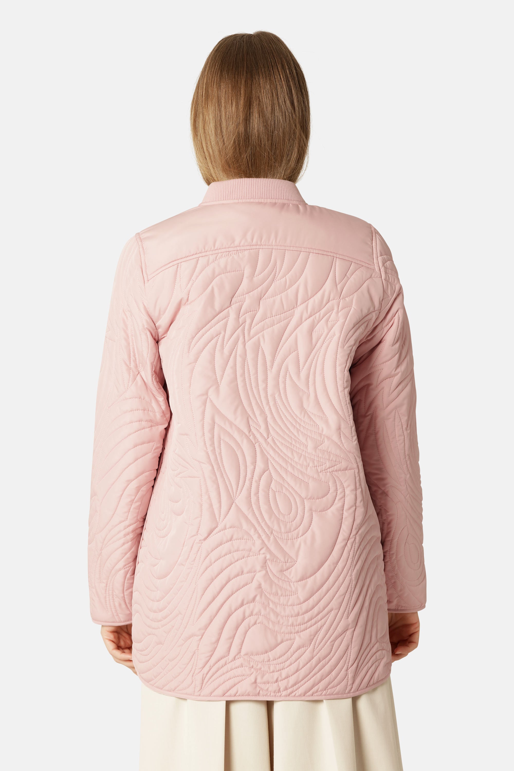 Kurze Steppjacke - Peachskin